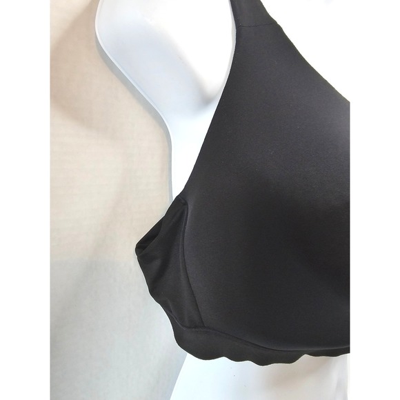 Cacique Black Lightly Lined No Wire Bra 44C Comfort‎ Support Adjustable - Picture 3 of 8